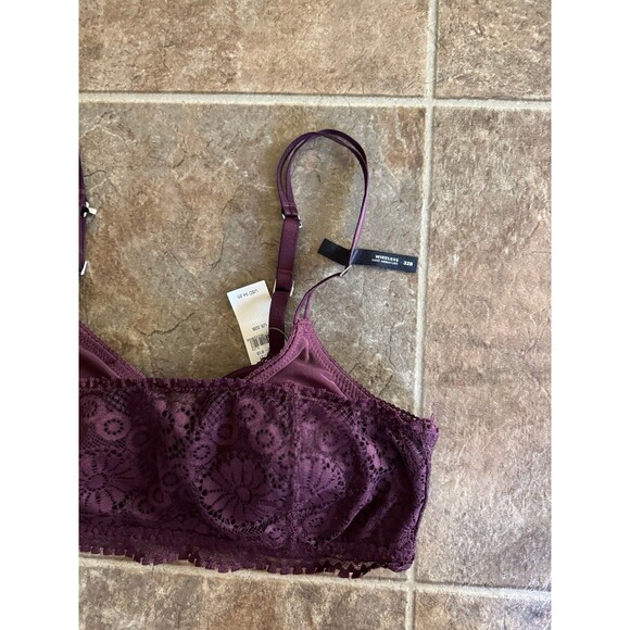 Aerie Real Power Wireless Push Up Joy Convertible Lace Bra Size 32B - Picture 4 of 8